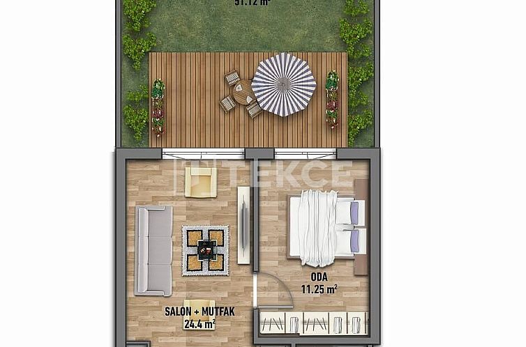 Appartement in Yakuplu