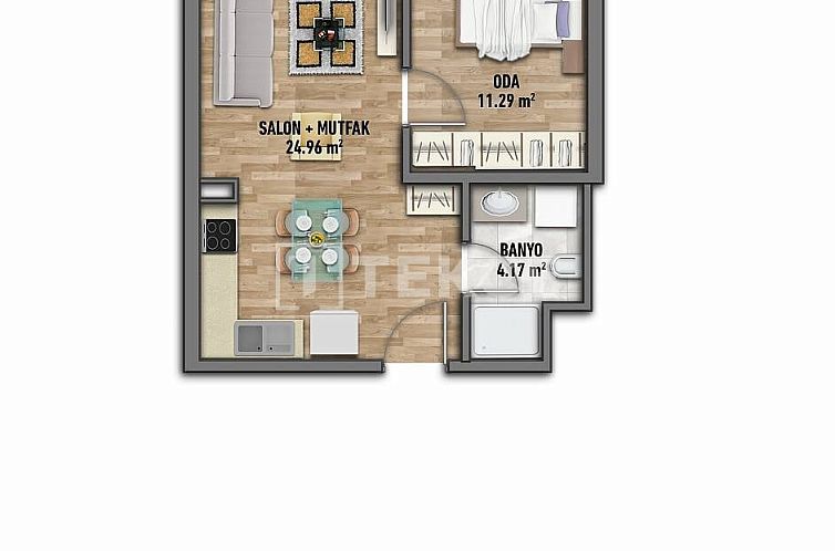 Appartement in Yakuplu