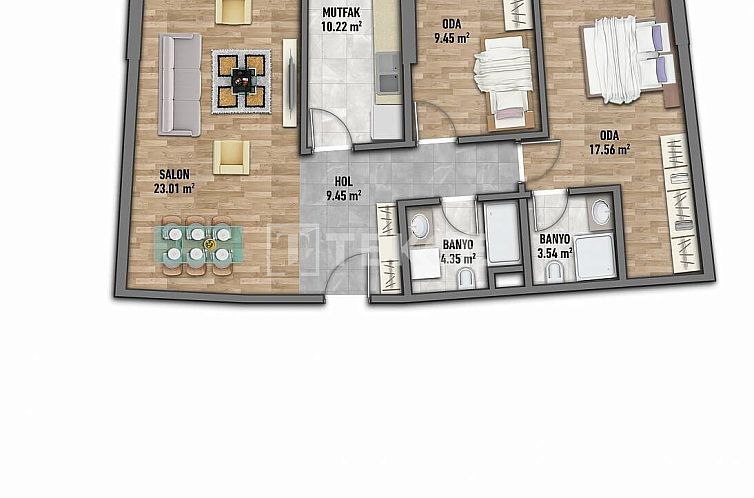 Appartement in Yakuplu