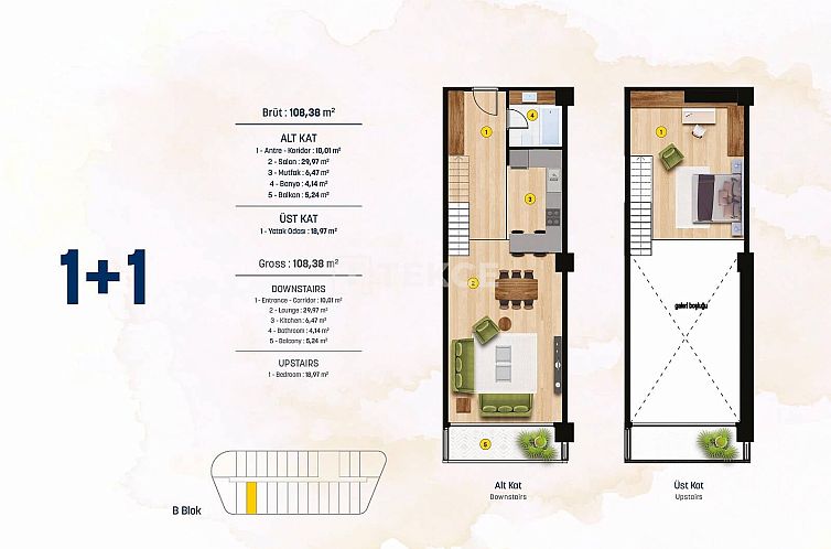 Appartement in Marmara