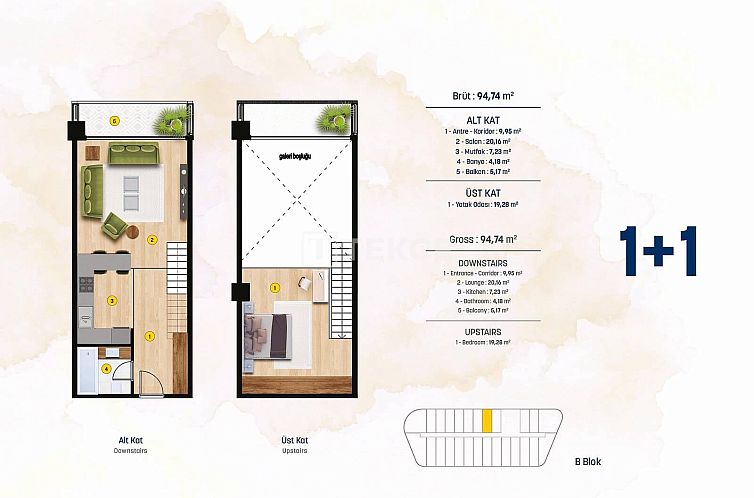 Appartement in Marmara