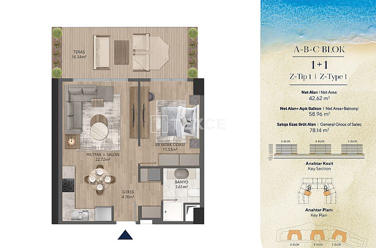 Appartement in Büyükçekmece