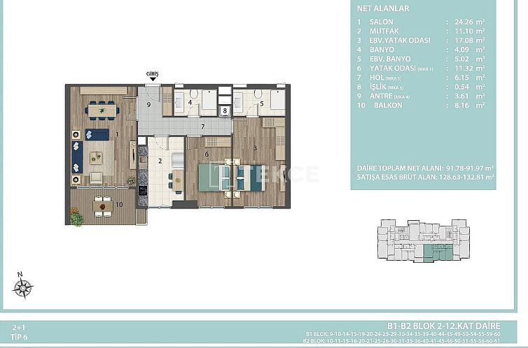 Appartement in Tahtakale