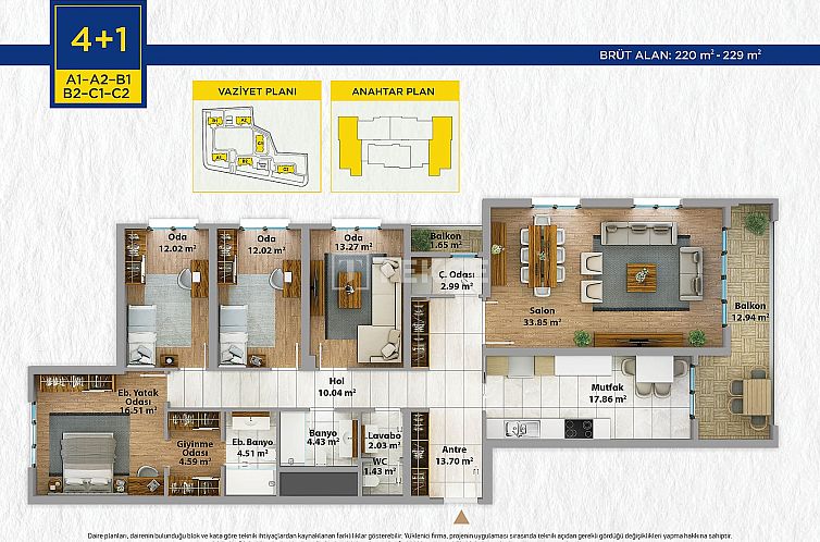 Appartement in Tahtakale