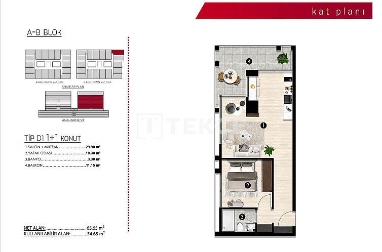 Appartement in Nilüfer