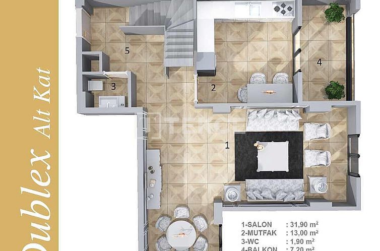 Appartement in Nilüfer