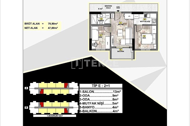 Appartement in Nilüfer