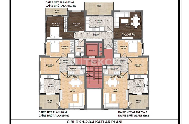 Appartement in 30 Ağustos Zafer