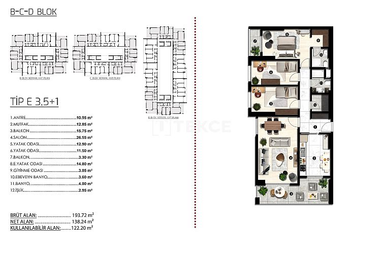 Appartement in Nilüfer