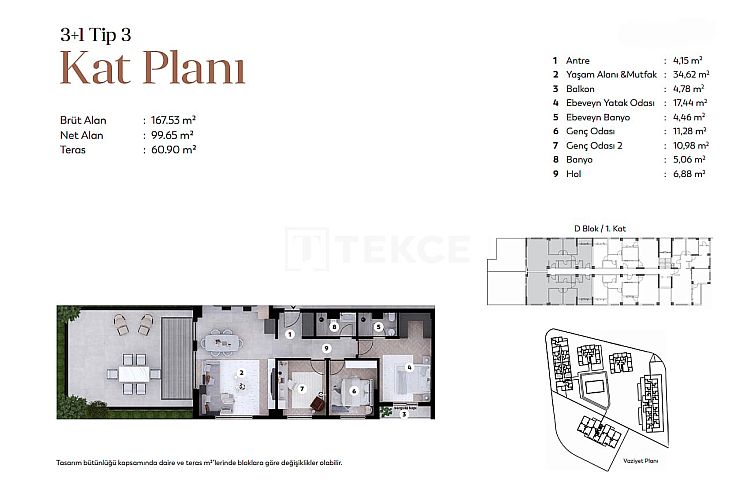 Appartement in Nilüfer
