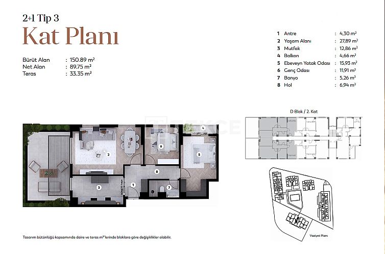 Appartement in Doğanköy