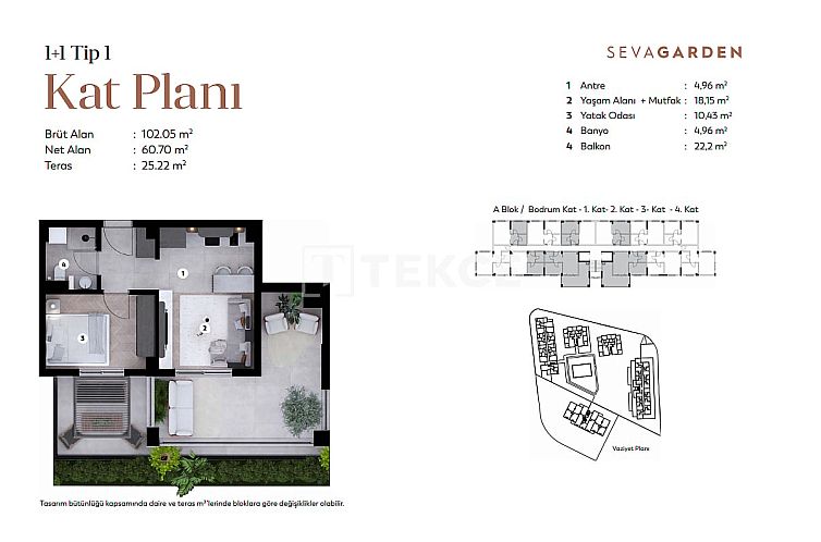 Appartement in Doğanköy
