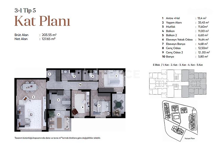 Appartement in Doğanköy