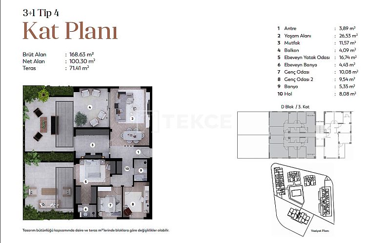 Appartement in Doğanköy