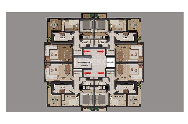 Appartement in 30 Ağustos Zafer