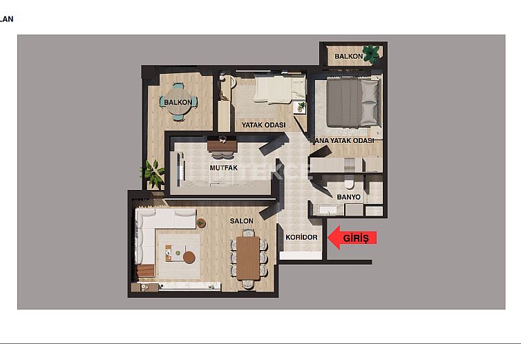 Appartement in 30 Ağustos Zafer