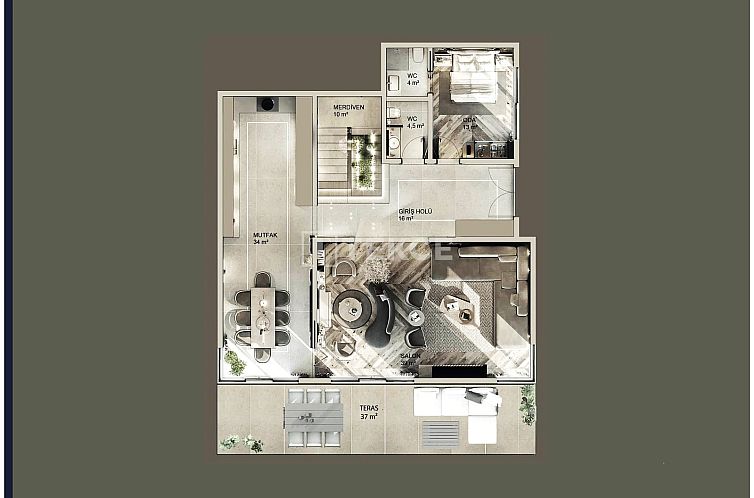 Vrijstaande woning in Mudanya