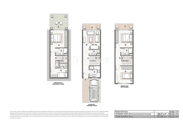 Geschakelde woning in Bahçeşehir 1. Kısım