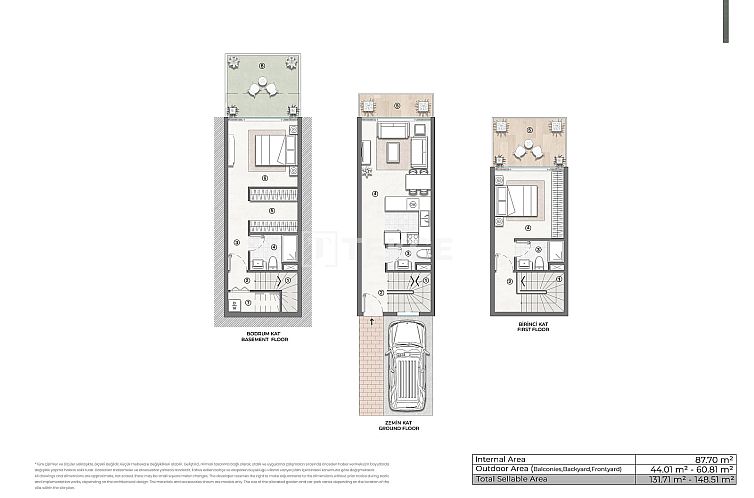 Geschakelde woning in Bahçeşehir 1. Kısım