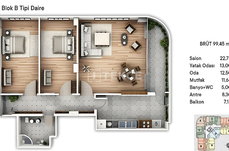 Appartement in Çınarcık