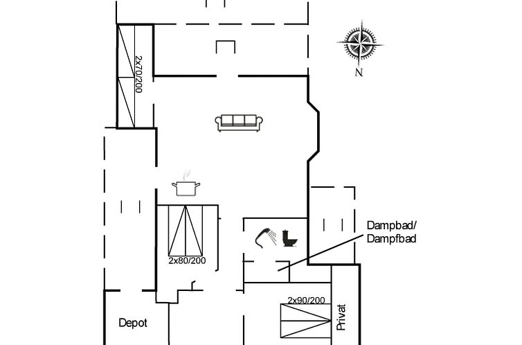 Vakantiehuis "Gunsten" - 2.3km from the sea