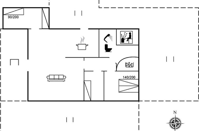 Vakantiehuis "Gunvor" - 1km from the sea