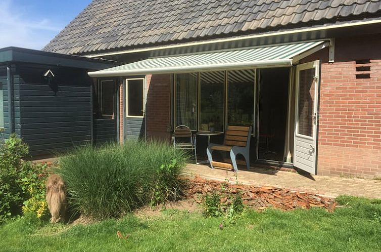 Geniet van de zonnige veranda bij Vakantiehuis in Gorssel, een charmante vakantiewoning in de Achterhoek, Gelderland.