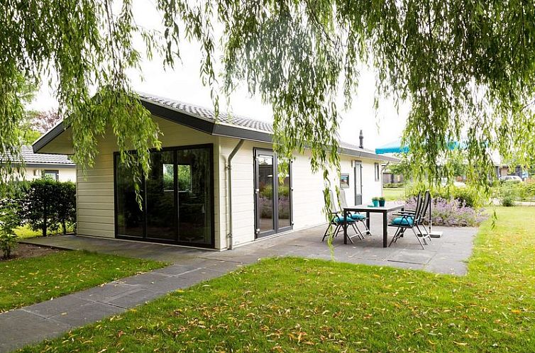 Parel 4 personen vakantiehuis met terras in Lichtenvoorde, Achterhoek, Gelderland omgeven door groen.