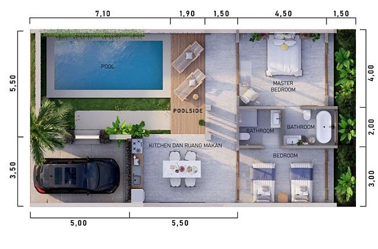 Geschakelde woning in Negara Bali