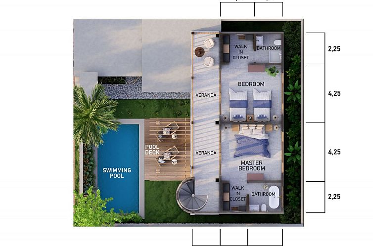 Vrijstaande woning in Perancak