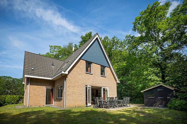 Bungalow Sauna 10 in Kootwijk, Veluwe, Gelderland, surrounded by nature with spacious terrace and comfortable outdoor space.