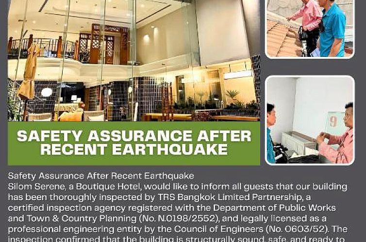 Silom Serene A Boutique Hotel - SHA Extra Plus