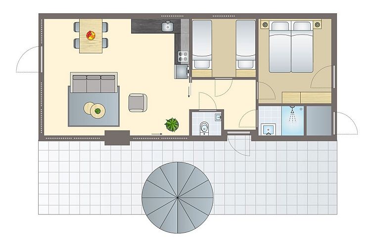 4-person house 4B3 in Sellingen, Groningen with modern wooden exterior.