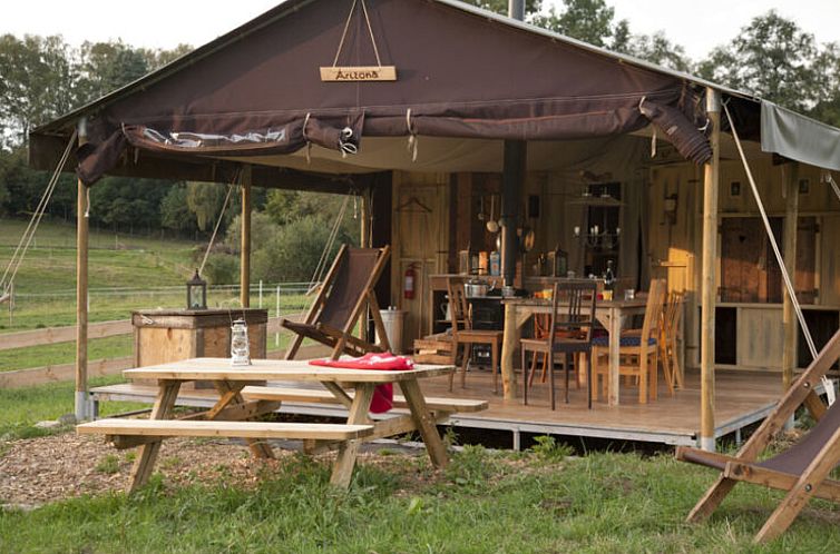 Verblijf 410212 - Tenthuis Kempen - Tenthuisje met warme privédouche naast de tent met Hottub