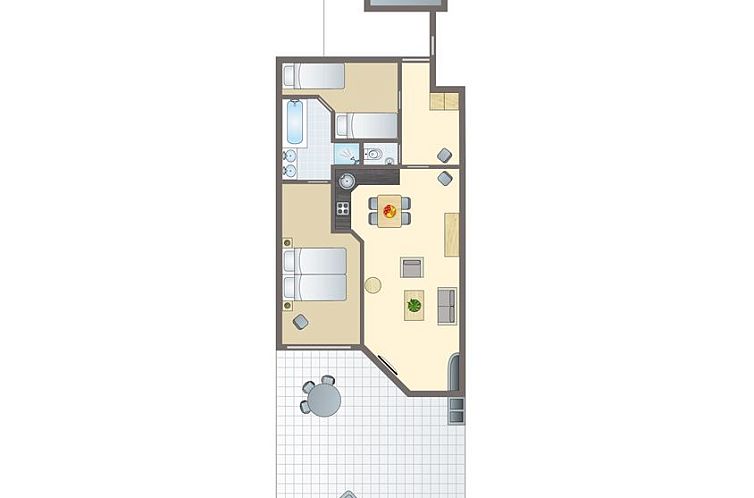 Beach Resort Ooghduyne | 4-persoons appartement | 4B1