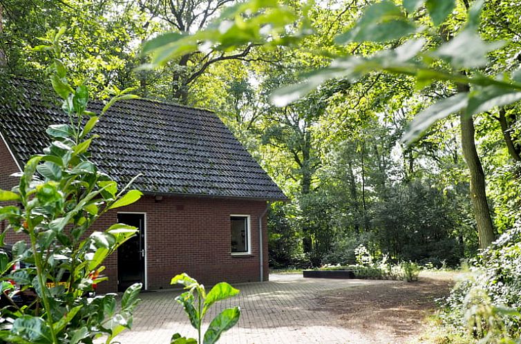 Aussenansicht von Cottage in Beuningen, Ferienhaus in den Waeldern von Twente, Overijssel.