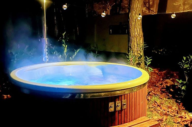 Buitenzicht op Huisje in Haarle, vakantiehuis in de groene omgeving van Hellendoorn, Overijssel.