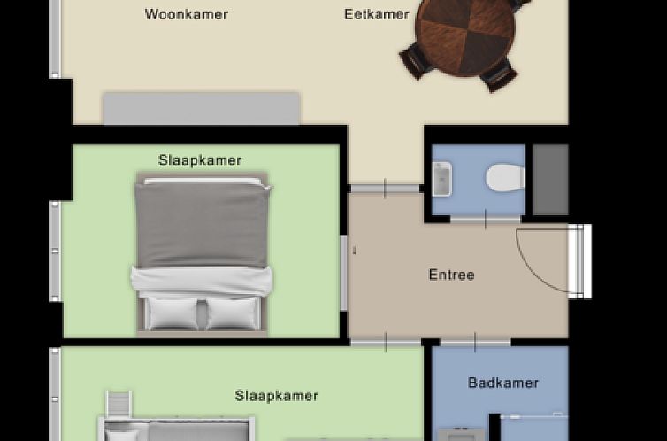 Appartement 4 personen