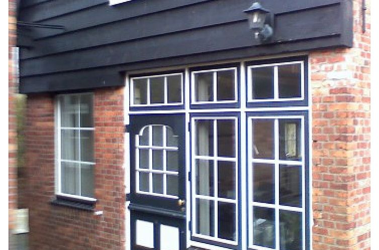 Charmante entree van De Mallemolen vakantiehuis in Vrouwenpolder, Walcheren, Zeeland.