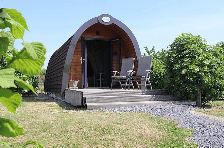 Vakantiehuis in Kwadendamme met charmante houten lodge en zonnig terras, gelegen in het groene Zuid-Beveland, Zeeland.