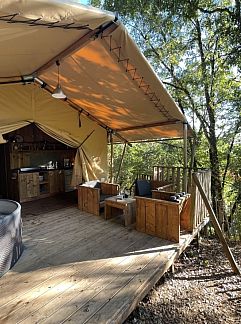 Zelthaus Safari Lodge XL, Saint-Constant, Auvergne, Frankreich