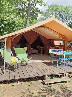 Zelthaus Toile & bois tent Sweet, Beaulieu-sur-Dordogne, Limousin, Frankreich