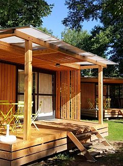 Zelthaus Bungalowtent Classic, Beaulieu-sur-Dordogne, Limousin, Frankreich