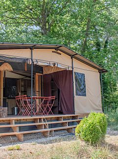 Zelthaus Ponza tent, Roybon, Rhone-Alphes, Frankreich