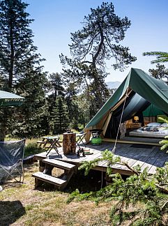 Zelthaus Tente Trappeur, Rambouillet, Paris, Frankreich