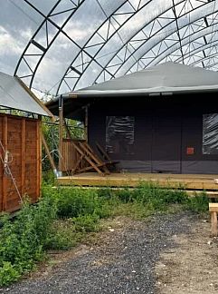 Tenthuis Tenthuisje met warme privédouche naast de tent, Gapennes, Picardie, Frankrijk