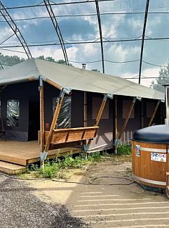 Tenthuis Tenthuisje met warme privédouche naast de tent, Gapennes, Picardie, Frankrijk