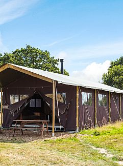Zelthaus Tenthuisje met warme privédouche naast de tent, Tunbridge Wells, England, Großbritannien