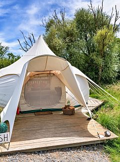 Zelthaus «Oak Lotus Belle Tent», Swansea, Wales, Großbritannien