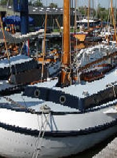 Boot platbodem jacht, Heeg, Heegermeer, 